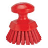 Vikan Round Hand Scrub, 4.3", Stiff - Red