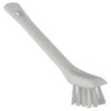 Vikan Detail Brush with Scraping Edge, 5.9", Stiff - White