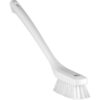 Vikan Narrow Cleaning Brush with Long Handle, 16.5 inch, Stiff - White