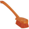 Vikan Washing Brush with long handle, 16.3 inch, Stiff