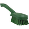 Vikan Washing Brush w/short Handle, 10.6", Stiff - Green