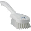 Vikan Washing Brush w/short Handle, 10.6", Stiff - White