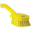 Vikan Washing Brush w/short Handle, 10.6", Stiff - Yellow