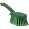 Vikan Washing Brush w/ short Handle, 10.6", Soft/Split - Green