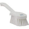 Vikan Washing Brush w/ short Handle, 10.6", Soft/Split - White