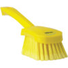Vikan Washing Brush w/ short Handle, 10.6", Soft/Split - Yellow