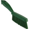 Vikan Narrow Hand Brush w/ Short Handle, 11.8", Extra Stiff - Green