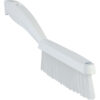 Vikan Narrow Hand Brush w/ Short Handle, 11.8", Extra Stiff - White