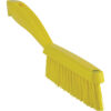 Vikan Narrow Hand Brush w/ Short Handle, 11.8", Extra Stiff - Yellow