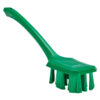 Vikan UST Hand Brush w/ Long Handle, 15.6", Stiff - Green