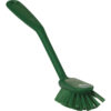 Vikan Dish Brush w/ Scraping Edge, 11", Medium - Green