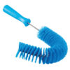 Vikan Pipe Exterior Brush, 2.2" Diameter, 14.2" Length, Medium - Blue