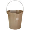 Vikan Hygiene Bucket, 3.17 Gallon(s) - Brown