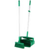 Vikan Lobby Dustpan w/Broom, 14.6" - Green