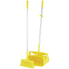 Remco Lobby Dustpan w/Broom, 14.6" - Yellow