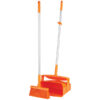 Remco Lobby Dustpan w/Broom, 14.6" - Orange