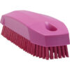 Vikan Hand Brush/Nailbrush, 5.1", Stiff - Pink