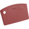 Remco Metal Detectable Mini Bench Scraper, 5.2" Width - Red