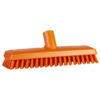 Vikan Deck Scrub, Waterfed, 10.6", Extra Stiff - Orange