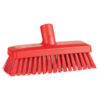 Vikan Compact Wall/Deck Scrub, 8.9" Stiff - Red