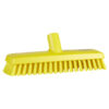 Vikan Deck Scrub, Waterfed, 10.6", Medium - Yellow