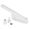 Vikan Hand Brush, Waterfed, 13", Stiff - White